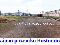 Pronájem pozemku pro komerční výstavbu, Hostomice, Nádražní, 2000 m2