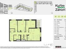 Prodej bytu 4+kk, Kuřim, Pazourková, 102 m2