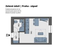 Prodej bytu 1+kk, Tuchoměřice, V Kněžívce, 22 m2