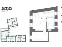Prodej bytu 2+kk, Domažlice, Tovární, 58 m2