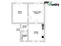 Prodej bytu 2+1, Nymburk, Komenského, 65 m2