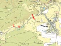 Prodej zemědělské půdy, Broumy, 6248 m2
