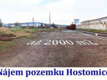 Pronájem pozemku pro komerční výstavbu, Hostomice, Nádražní, 1000 m2