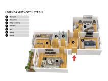 Prodej bytu 3+1, Jaroměř, Na Studánkách, 74 m2