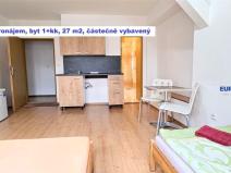 Pronájem bytu 1+kk, Plzeň, Lindauerova, 27 m2