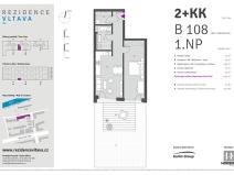 Prodej bytu 2+kk, Praha - Karlín, Za Karlínským přístavem, 54 m2