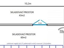 Pronájem skladu, Frýdek-Místek - Frýdek, Slezská, 105 m2