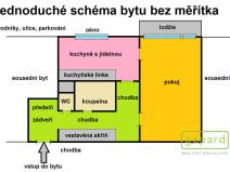 Pronájem bytu 1+1, České Budějovice, V. Volfa, 44 m2