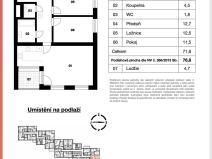 Prodej bytu 3+kk, Český Krumlov - Latrán, Za Jitonou, 77 m2