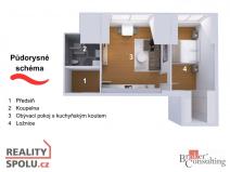 Prodej bytu 2+kk, Praha - Libeň, Heydukova, 60 m2