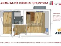 Prodej bytu 2+kk, Heřmanova Huť - Vlkýš, U Pondu, 67 m2