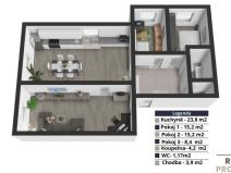 Prodej bytu 3+1, Praha - Bohnice, Kusého, 72 m2