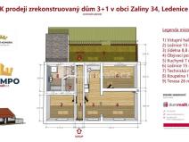 Prodej rodinného domu, Ledenice - Zaliny, 82 m2