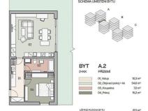 Prodej bytu 2+kk, Praha - Vysočany, Pod Krocínkou, 70 m2