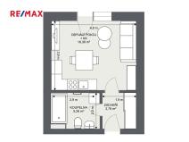 Prodej bytu 1+kk, Praha - Uhříněves, Douchova, 28 m2