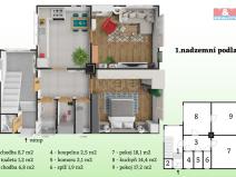 Prodej rodinného domu, Smečno, Komenského, 140 m2