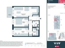 Prodej bytu 3+kk, Kladno, Ke stadionu, 63 m2