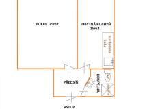 Pronájem bytu 2+kk, Brno, Lidická, 50 m2