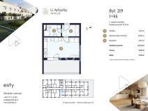 Prodej bytu 1+kk, Praha - Satalice, Za Novákovou zahradou, 30 m2