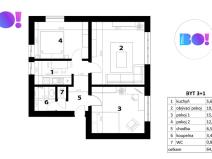 Prodej bytu 3+1, Praha - Klánovice, Medinská, 70 m2