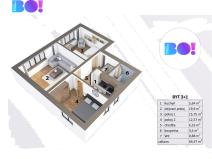 Prodej bytu 3+1, Praha - Klánovice, Medinská, 70 m2