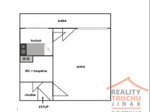 Pronájem bytu 1+kk, Hradec Králové, Gebauerova, 36 m2