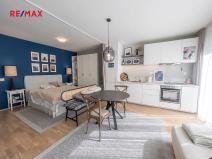 Pronájem bytu 1+kk, Praha - Karlín, Breitfeldova, 42 m2