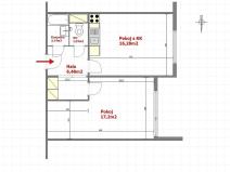 Prodej bytu 2+kk, Brno, Velkopavlovická, 44 m2