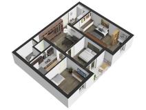 Pronájem bytu 4+1, České Budějovice, Větrná, 83 m2