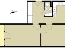 Pronájem bytu 2+kk, Praha - Strašnice, Štěchovická, 52 m2