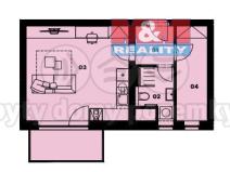 Pronájem bytu 2+kk, Plzeň - Severní Předměstí, Bolevecká, 38 m2