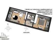 Pronájem bytu 2+kk, Brno, Vondrákova, 38 m2