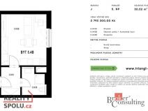 Prodej bytu 1+kk, Plzeň - Jižní Předměstí, Měděná, 29 m2