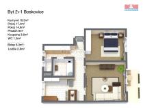 Prodej bytu 2+1, Boskovice, Na Vyhlídce, 62 m2