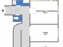 Prodej bytu 2+kk, Praha - Lochkov, Cementářská, 46 m2