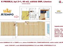 Prodej bytu 2+1, Lhenice, Sídliště SNP, 48 m2
