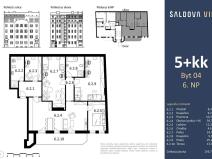 Prodej bytu 5+kk, Praha - Karlín, Šaldova, 157 m2