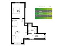Prodej bytu 2+kk, Hranice, Jiřího z Poděbrad, 47 m2