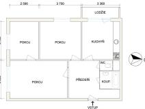 Prodej bytu 3+1, Havířov - Šumbark, Lidická, 65 m2