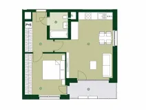 Prodej bytu 2+kk, Praha - Hlubočepy, Silurská, 57 m2