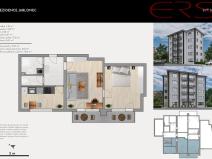Prodej bytu 2+1, Jablonec nad Nisou, Mládí, 52 m2