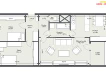 Pronájem bytu 3+1, Praha - Kobylisy, Bojasova, 65 m2