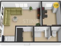 Pronájem bytu 1+1, Přerov, Pod Skalkou, 31 m2