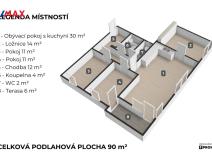 Pronájem bytu 4+kk, Liberec - Liberec VI-Rochlice, Duhová, 89 m2