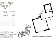Prodej bytu 2+kk, Praha - Dolní Počernice, Českobrodská, 52 m2