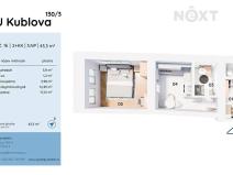 Prodej bytu 2+kk, Praha - Podolí, U Kublova, 43 m2