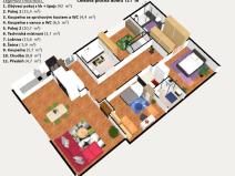 Pronájem rodinného domu, Vysoký Újezd, Na Panském, 122 m2