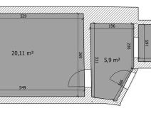 Pronájem bytu 1+kk, Praha - Nové Město, Vyšehradská, 30 m2