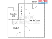 Pronájem bytu 1+1, Brno - Lesná, Halasovo náměstí, 31 m2