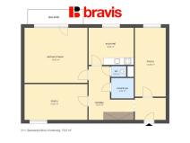 Prodej bytu 3+1, Brno, Bzenecká, 72 m2